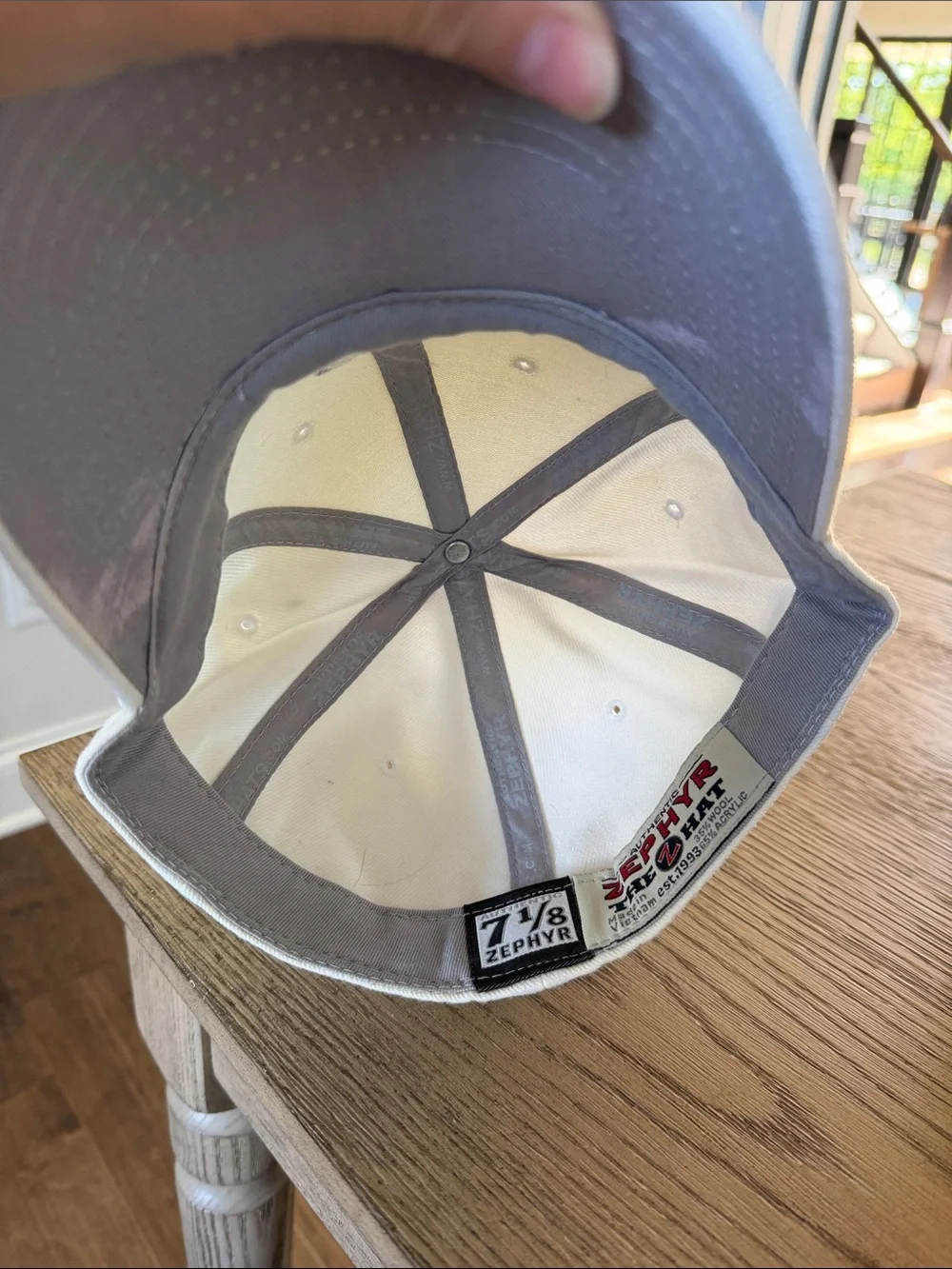 White Embroidered UNC Baseball Cap